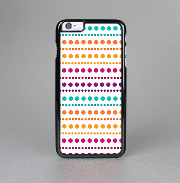 The Colorful Polka Dots on White Skin-Sert Case for the Apple iPhone 6 Plus