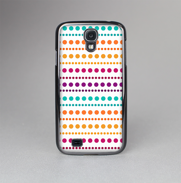 The Colorful Polka Dots on White Skin-Sert Case for the Samsung Galaxy S4