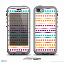 The Colorful Polka Dots on White Skin for the iPhone 5c nüüd LifeProof Case