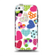 The Colorful Polkadot Hearts Apple iPhone 5c Otterbox Symmetry Case Skin Set