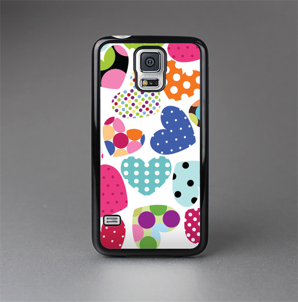 The Colorful Polkadot Hearts Skin-Sert Case for the Samsung Galaxy S5