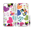 The Colorful Polkadot Hearts Sectioned Skin Series for the Apple iPhone 6/6s Plus