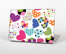 The Colorful Polkadot Hearts Skin for the Apple MacBook Pro 15"