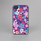 The Colorful Purple Flower Sprouts Skin-Sert for the Apple iPhone 4-4s Skin-Sert Case