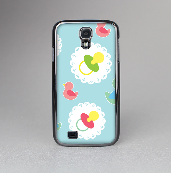 The Colorful Rubber Ducky and Blue Skin-Sert Case for the Samsung Galaxy S4