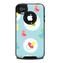 The Colorful Rubber Ducky and Blue Skin for the iPhone 4-4s OtterBox Commuter Case