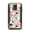 The Colorful Scattered Paw Prints Samsung Galaxy S5 Otterbox Commuter Case Skin Set