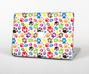 The Colorful Scattered Paw Prints Skin for the Apple MacBook Air 13"