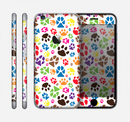 The Colorful Scattered Paw Prints Skin for the Apple iPhone 6
