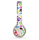 The Colorful Scattered Paw Prints Skin for the Beats by Dre Solo 2 Headphones