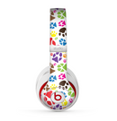 The Colorful Scattered Paw Prints Skin for the Beats by Dre Studio (2013+ Version) Headphones
