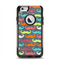 The Colorful Scratched Mustache Pattern Apple iPhone 6 Otterbox Commuter Case Skin Set