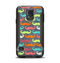 The Colorful Scratched Mustache Pattern Samsung Galaxy S5 Otterbox Commuter Case Skin Set