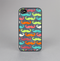 The Colorful Scratched Mustache Pattern Skin-Sert for the Apple iPhone 4-4s Skin-Sert Case