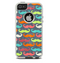 The Colorful Scratched Mustache Pattern Skin For The iPhone 5-5s Otterbox Commuter Case