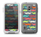 The Colorful Scratched Mustache Pattern Skin for the Samsung Galaxy S5 frē LifeProof Case