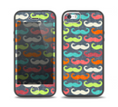The Colorful Scratched Mustache Pattern Skin Set for the iPhone 5-5s Skech Glow Case