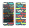 The Colorful Scratched Mustache Pattern Skin for the Apple iPhone 5c