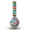 The Colorful Scratched Mustache Pattern Skin for the Beats by Dre Mixr Headphones