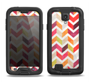 The Colorful Segmented Scratched ZigZag Samsung Galaxy S4 LifeProof Fre Case Skin Set