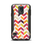 The Colorful Segmented Scratched ZigZag Samsung Galaxy S5 Otterbox Commuter Case Skin Set