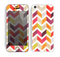 The Colorful Segmented Scratched ZigZag Skin for the Apple iPhone 5c