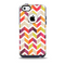The Colorful Scratched Mustache Pattern Skin for the iPhone 5c OtterBox Commuter Case