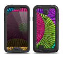 The Colorful Segmented Wheels Samsung Galaxy S4 LifeProof Nuud Case Skin Set