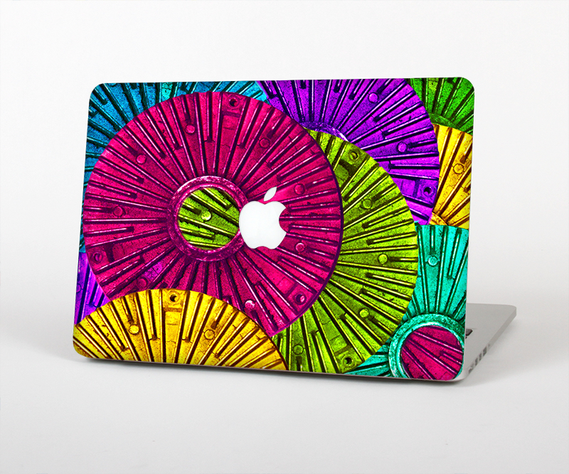 The Colorful Segmented Wheels Skin for the Apple MacBook Air 13"