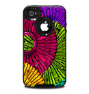 The Colorful Segmented Wheels Skin for the iPhone 4-4s OtterBox Commuter Case
