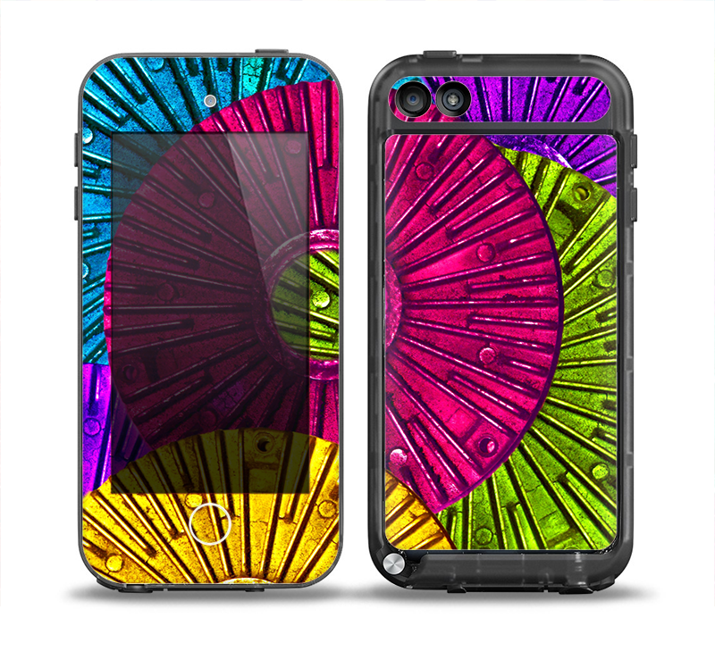 The Colorful Segmented Wheels Skin for the iPod Touch 5th Generation frē LifeProof Case