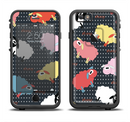 The Colorful Sheep Polka Dot Pattern Apple iPhone 6/6s LifeProof Fre Case Skin Set
