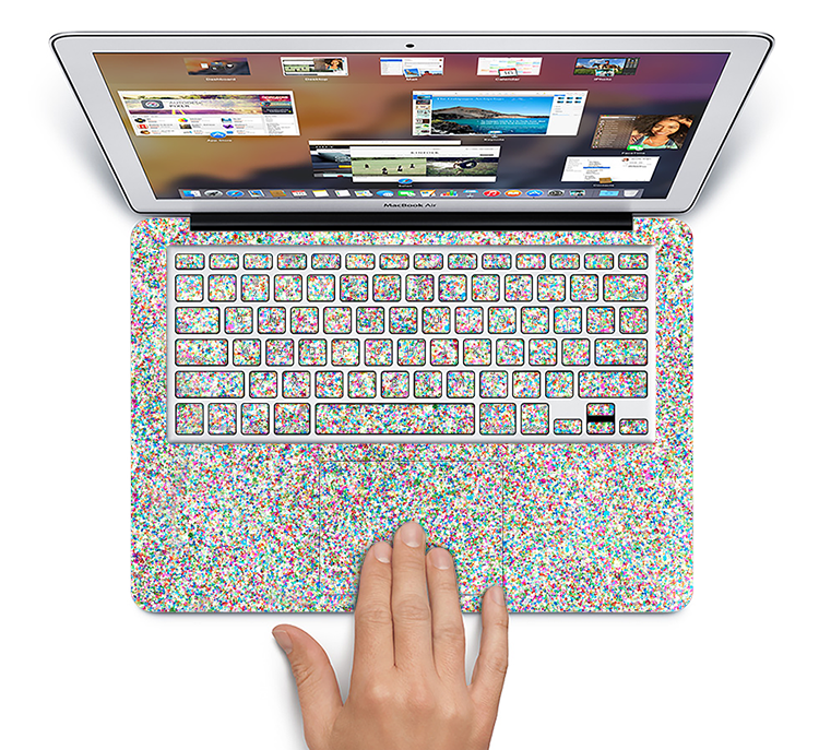 The Colorful Small Sprinkles Skin Set for the Apple MacBook Pro 15" with Retina Display