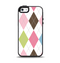 The Colorful Stitched Plaid Shapes Apple iPhone 5-5s Otterbox Symmetry Case Skin Set