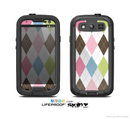 The Colorful Stitched Plaid Shapes Skin For The Samsung Galaxy S3 LifeProof Case