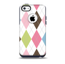 The Colorful Stitched Plaid Shapes Skin for the iPhone 5c OtterBox Commuter Case