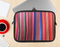 The Colorful Striped Fabric Ink-Fuzed NeoPrene MacBook Laptop Sleeve