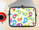 The Colorful Swirl Pattern Ink-Fuzed NeoPrene MacBook Laptop Sleeve