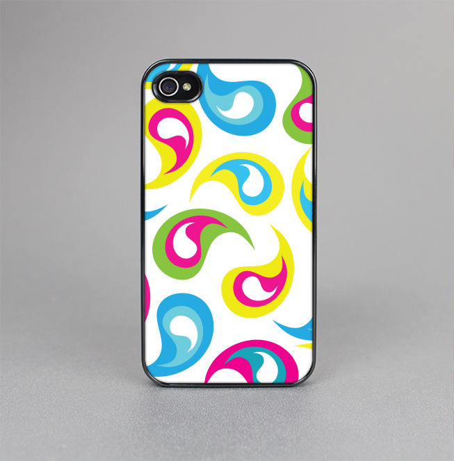 The Colorful Swirl Pattern Skin-Sert for the Apple iPhone 4-4s Skin-Sert Case
