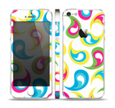 The Colorful Swirl Pattern Skin Set for the Apple iPhone 5