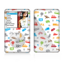 The Colorful Travel Collage Pattern Skin For The Apple iPod Classic