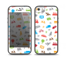 The Colorful Travel Collage Pattern Skin Set for the iPhone 5-5s Skech Glow Case