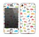 The Colorful Travel Collage Pattern Skin for the Apple iPhone 4-4s