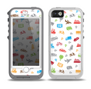 The Colorful Travel Collage Pattern Skin for the iPhone 5-5s OtterBox Preserver WaterProof Case