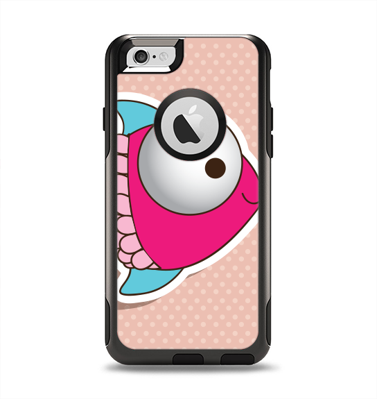 The Colorful Vector Big-Eyed Fish Apple iPhone 6 Otterbox Commuter Case Skin Set