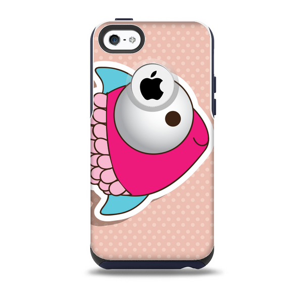 The Colorful Vector Big-Eyed Fish Skin for the iPhone 5c OtterBox Commuter Case