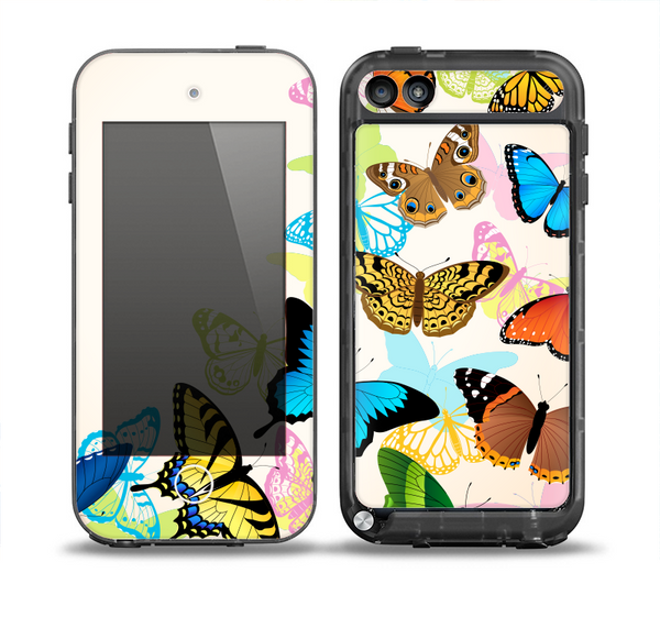 The Colorful Vector Butterflies Skin for the iPod Touch 5th Generation frē LifeProof Case