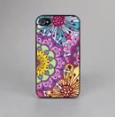 The Colorful Vector Flower Collage Skin-Sert for the Apple iPhone 4-4s Skin-Sert Case