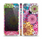 The Colorful Vector Flower Collage Skin Set for the Apple iPhone 5s