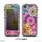 The Colorful Vector Flower Collage Skin for the iPhone 5c nüüd LifeProof Case